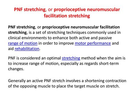 Proprioceptive Neuromuscular Facilitation Pnf Ppt Download