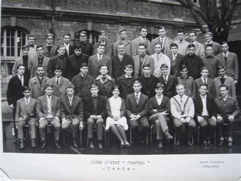 Photo De Classe Math Elem De 1965 Lycée Chaptal Copains Davant