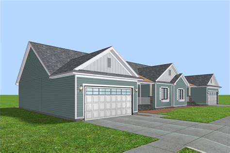 Traditional Duplex Plan Bedrm Sq Ft Per Unit Home