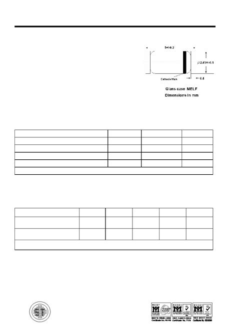 ZM4742 Datasheet 1 3 Pages SEMTECH ELEC SILICON PLANAR ZENER DIODES