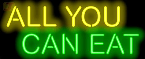 All You Can Eat Neon Sign Fg 30 78 Jantec Neon