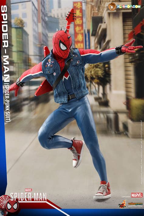 Hot Toys VGM32 Marvel S Spider Man 1 6th Scale Spider Man Spider Punk Suit Collectible