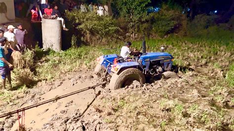 Eicher 480 Tractor Stuck In Mud Pulling Out By John Deere Tractor