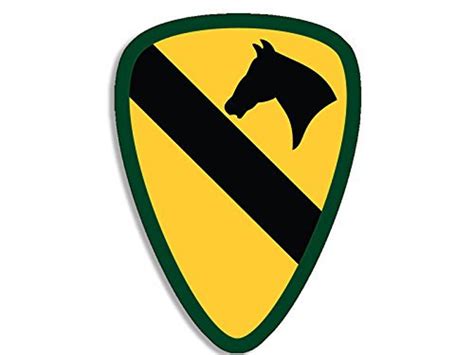 3x4 Inch 1st Cavalry Insignia Shaped Sticker US Army Black - Etsy