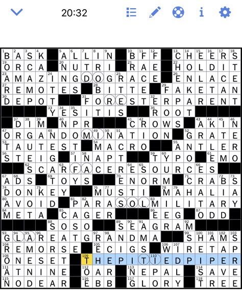 The New York Times Crossword Puzzle Solved: Sunday's New York Times ...