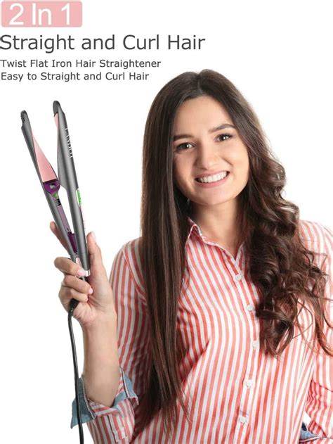 Landot In Hair Straightener And Curler Professional Negative Ion