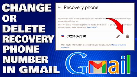 How To Change Or Delete Recovery Phone Number In Gmail Google Guide