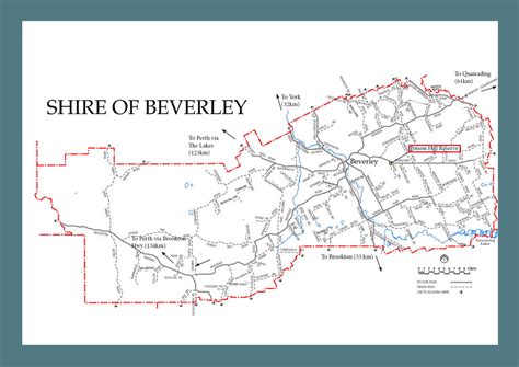 Shire Map - Beverley, WA