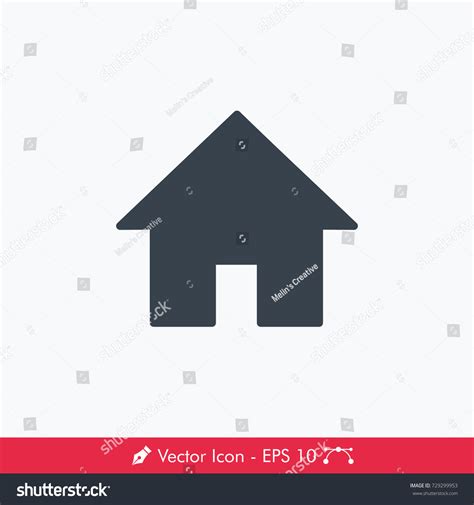 Home Button Icon Vector Stock Vector (Royalty Free) 729299953 ...