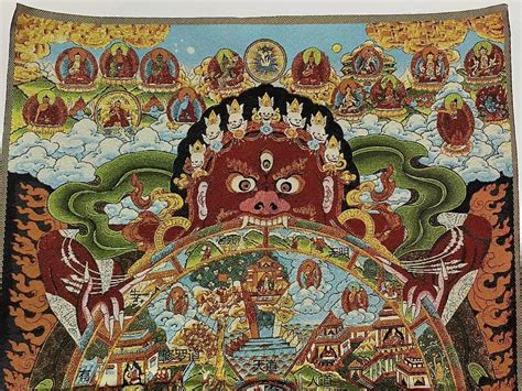 Buddha Wheel Of Life Thangka Painting Buddha Life Story Tibetan Wall