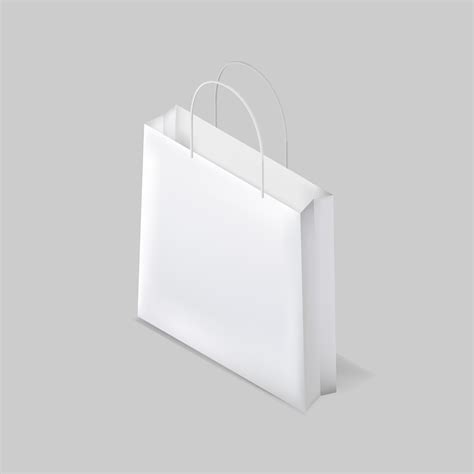 Vector De Icono De La Bolsa De Compras Blanco Descargar Vectores