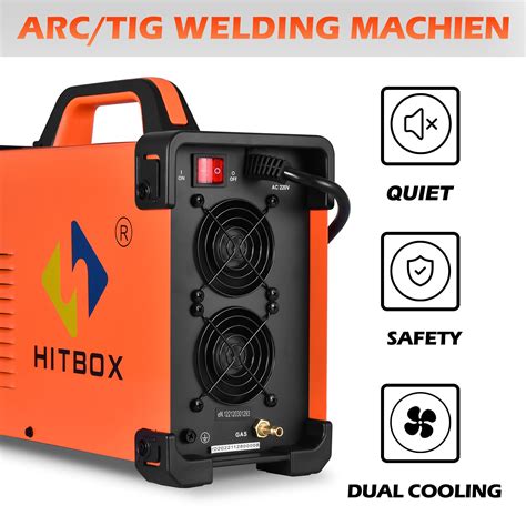 Buy HITBOX 200AMP Pulse Tig AC DC Stick ARC HF TIG Welder 220V TIG