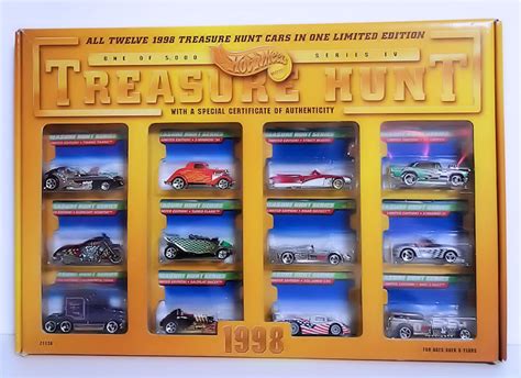 1998 Hot Wheels Treasure Hunt Set Series IV Model Vehicle Sets