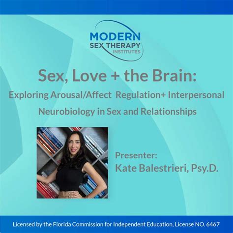 Sex Love The Brain Exploring Arousal Affect Regulation Interpersonal Neurobiology In Sex