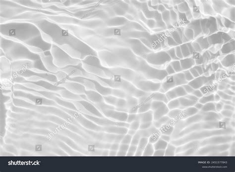 Abstract White Transparent Water Shadow Surface Stock Photo 2451577843 ...