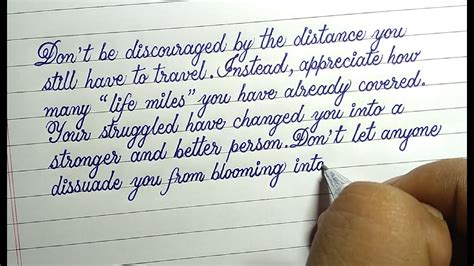 Beautiful Calligraphy Handwriting With Ball Pen Youtube