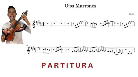 Partitura De Ojos Marrones Lasso Violin Flauta Youtube