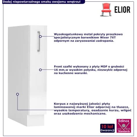 Bia A Dolna Szafka Kuchenna Z Cargo Elora X Edinos Pl