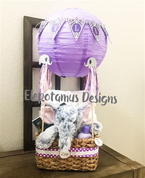 Baby Shower Hot Air Balloon Gift Basket At Lydia Christopher Blog