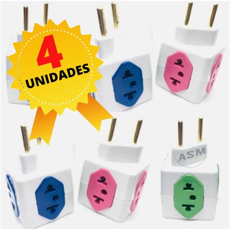 Adaptador em Cubo Tomada 10a Benjamin Padrão Novo E Antigo 4