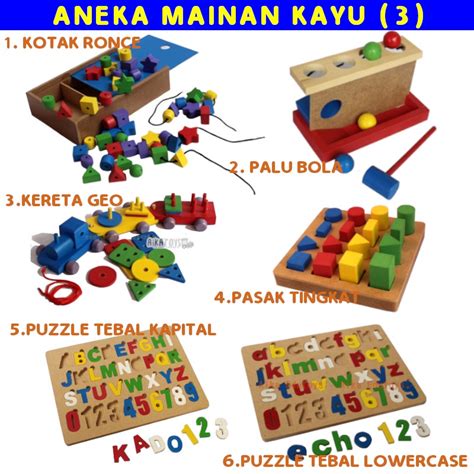 Jual Mainan Edukasi Anak Aneka Produk A7g 1 Balok Susun Puzzle Kereta