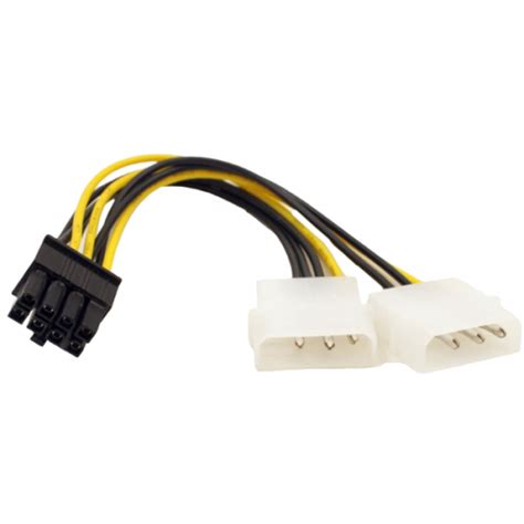 Кабель питания для видеокарты China 8 Pin to 2 x Molex (S0107): обзор ...