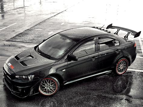 Black Mitsubishi Lancer Evo X HD wallpaper | Wallpaper Flare