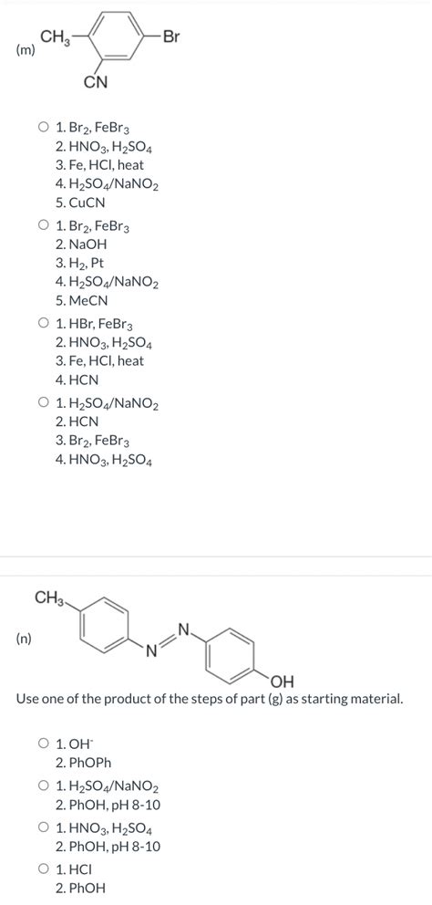 Solved Starting With Benzene Or Toluene Outline A Synthesis Chegg