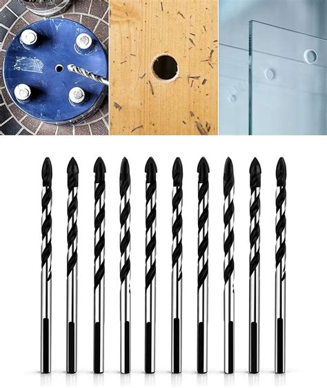 Qwork Multi Material Drill Bit Set Per Mattonelle Cemento Mattoni