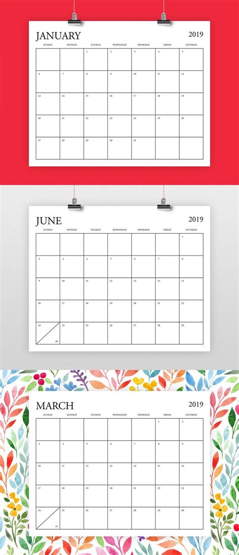 5 X 8 Free Blank Printable Calendars In 2021 Calendar Template