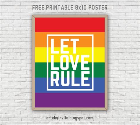 Free Printables For Happy Occasions Let Love Rule Free Printable