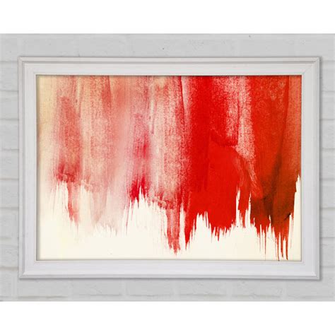 Perspections Gerahmtes Leinwandbild Striking Red Paint Wayfair De