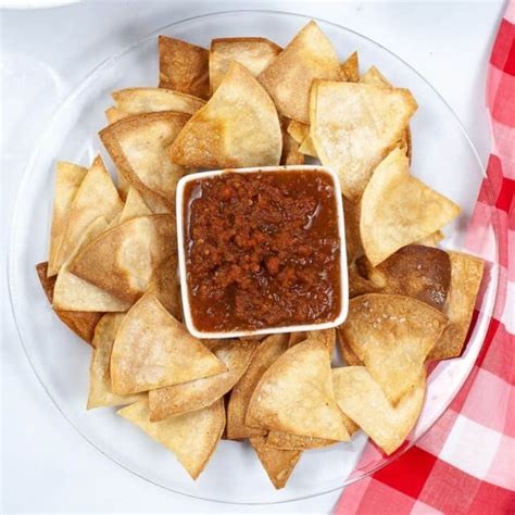 Air Fried Tortilla Chips (Homemade) - theairfryingdiva.com