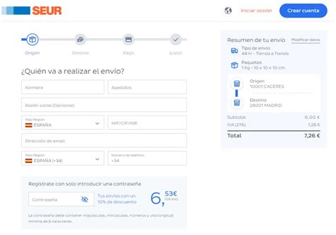 Creación fácil de la etiqueta de envío en ecommerce Beeping