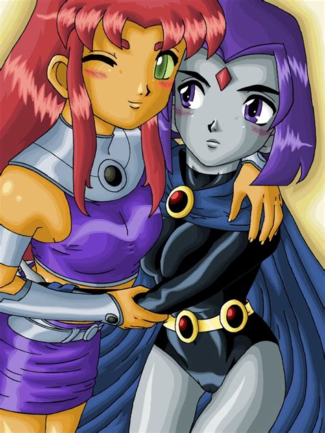 Raven And Starfire By ButtercupSaiyan Hentai Foundry