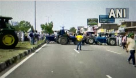 Protesting Haryana Farmers Block Highway To Delhi Odishabytes