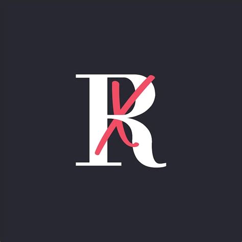 Premium Vector Letter Rx Logo Perfectly Blended Initials Rx Letter