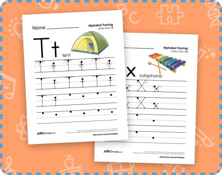 Letter Tracing Worksheets for Kids | ABCmouse