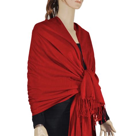 Silky Light Wedding Pashmina Maroon Wholesale Scarves City