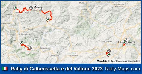 Streckenverlauf Rally Di Caltanissetta E Del Vallone Crz