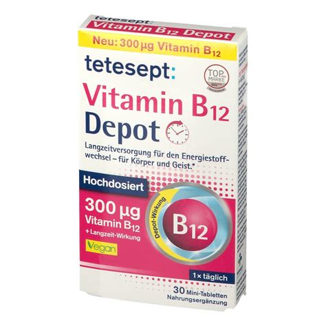 Tetesept® Vitamin B12 Depot 300 µg 30 St Shop Apotheke