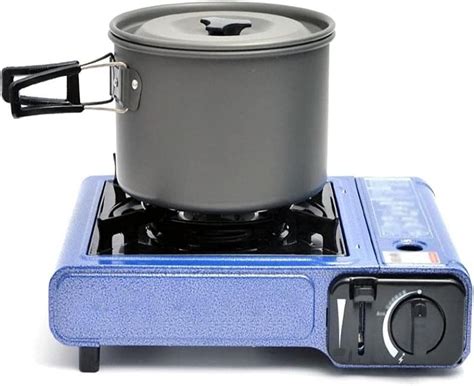 Set Panci Alat Masak Outdoor Camping Cooking Set Aluminium 7in1 WH