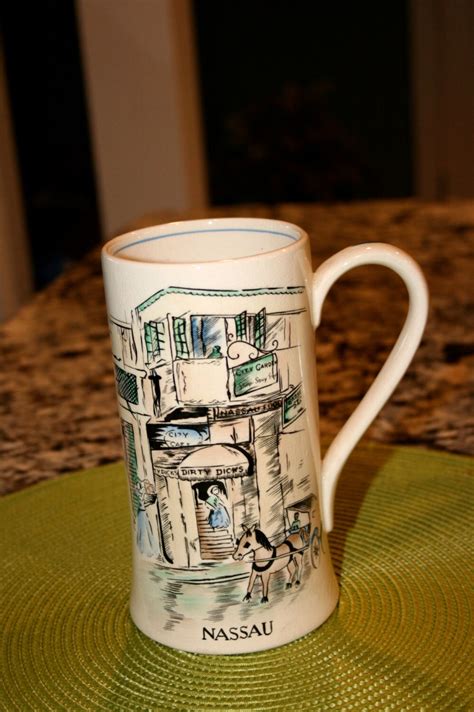 Nassau Souvenir Stein Gray S Pottery England Bahama