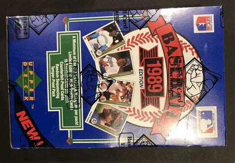 Upper Deck Low Series Baseball Wax Box Bbce Wrapped Griffey Jr Rc