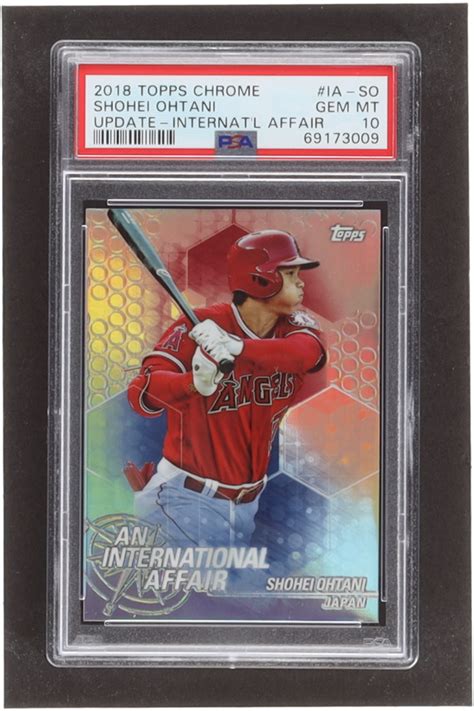 Shohei Ohtani 2018 Topps Chrome Update An International Affair Iaso Rc