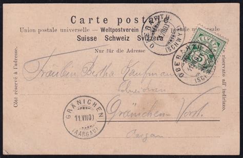 Schweiz Ansichtskarten ARTH 1900 Briefmarken