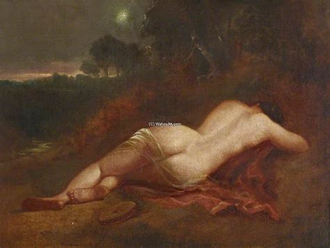 Artwork Replica A Female Nude Asleep In A Landscape With The Evening