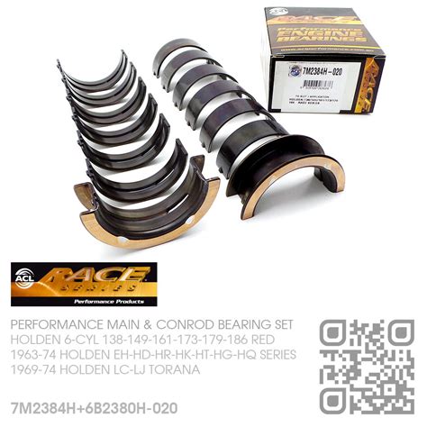 Acl Race Main And Conrod Bearings Set 0 020 Under [holden 6 Cyl 138 149