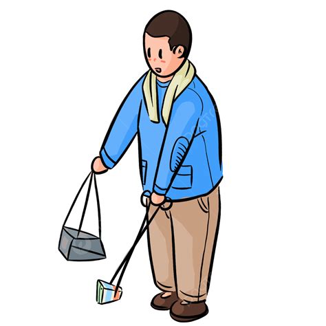 Sanitation Worker Clipart PNG Images, Environmental Sanitation Worker ...