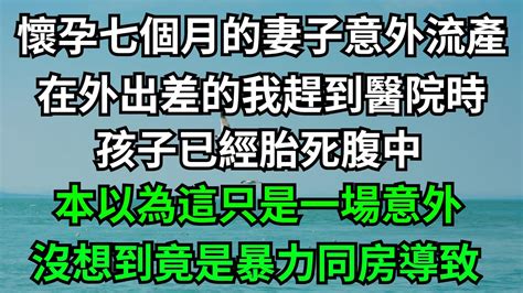 懷孕七個月的妻子意外流產，在外出差的我趕到醫院的時候，孩子已經胎死腹中，本以為這只是一場意外，沒想到竟是暴力同房導致！【一濟說】 落日溫情 情感故事 花開富貴 深夜淺讀 深夜淺談 家庭矛盾